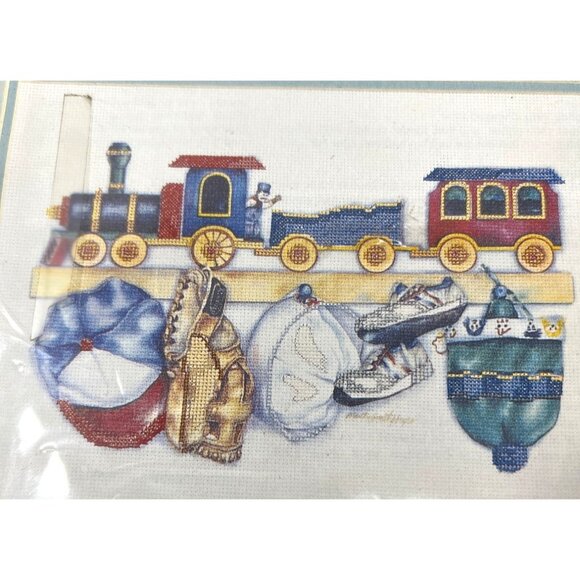 Simplicity Countless Cross Stitch Kit Nat Depot 12x9 Inches Baseball Train Desig - Picture 1 of 7